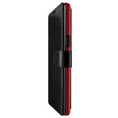 Funda Galaxy Note 8 VRS Design Dandy Estilo Cuero Tipo Cartera - Negra