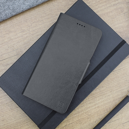 Housse OnePlus 5 Olixar Portefeuille Style Cuir – Noire