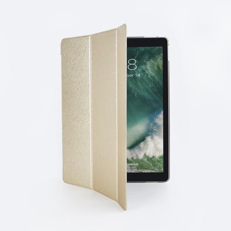 Olixar iPad Pro 12.9 2017 Folding Stand Smart Case - Clear / Gold