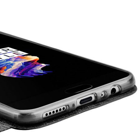 Funda OnePlus 5 MOFi Slim Flip - Negra