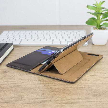 Olixar Genuine Leather OnePlus 5 Executive Wallet Case - Brown