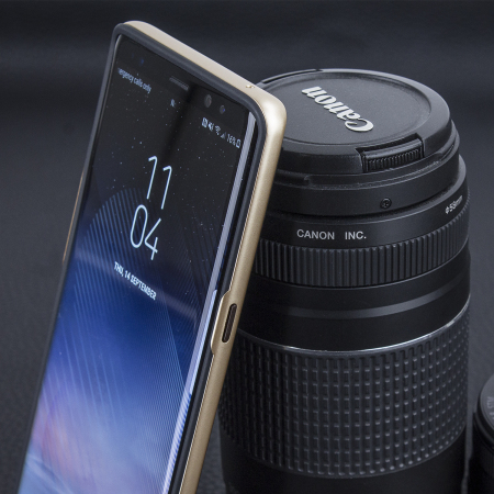 Coque Samsung Galaxy Note 8 Olixar X-Duo Fibres de carbone – Or