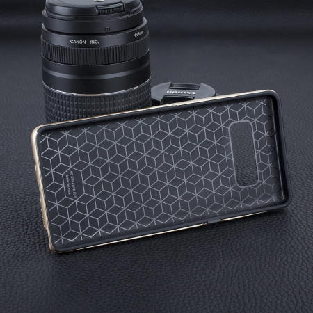 Olixar XDuo Samsung Galaxy Note 8 Case - Carbon Fibre Gold