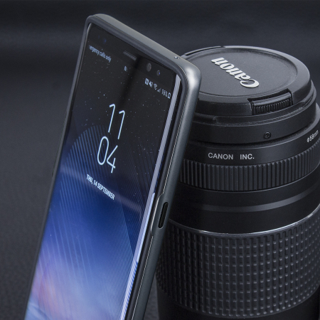 Olixar X-Duo Samsung Galaxy Note 8 Hülle in Carbon Fibre Metallic Grau