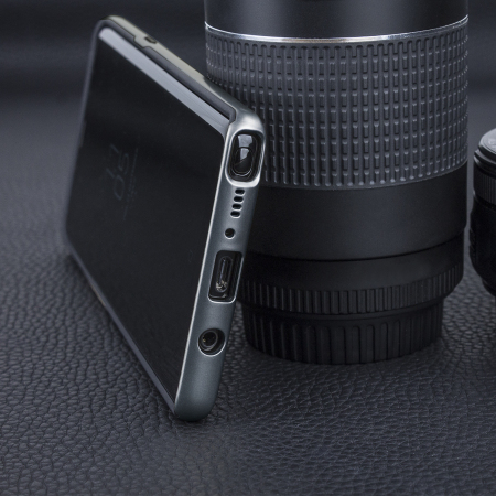 Olixar X-Duo Samsung Galaxy Note 8 Hülle in Carbon Fibre Metallic Grau