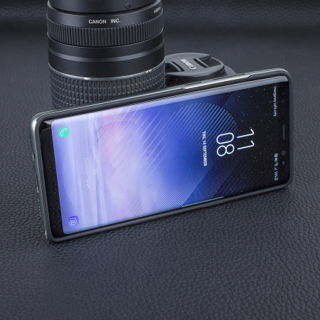 Funda Samsung Galaxy Note 8 Olixar X-Duo - Fibra Carbono gris metálico