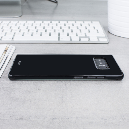 Olixar FlexiShield Samsung Galaxy Note 8 Geeli kotelo - Musta