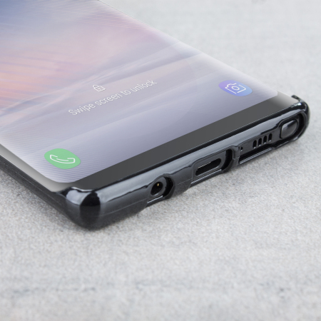 Olixar FlexiShield Case Samsung Galaxy Note 8 Hülle in tiefes Schwarz