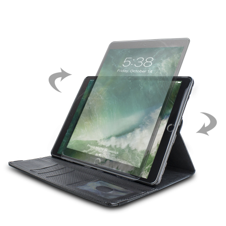 Olixar iPad Pro 10.5 Luxury Rotating Stand Fodral - Svart