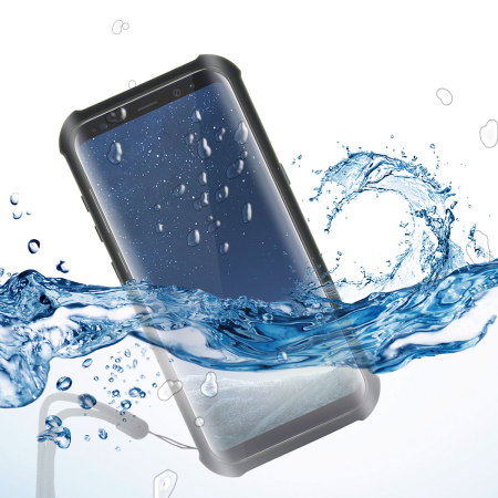 KSIX Aqua Samsung Galaxy S8 Plus Waterproof Stand Case - Black