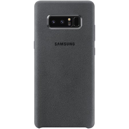 Funda Oficial Samsung Galaxy Note 8 Alcantara - Gris oscuro