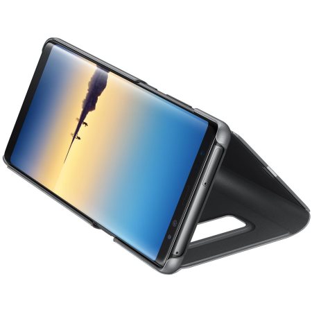 Clear View Stand Cover Officielle Samsung Galaxy Note 8 – Noir