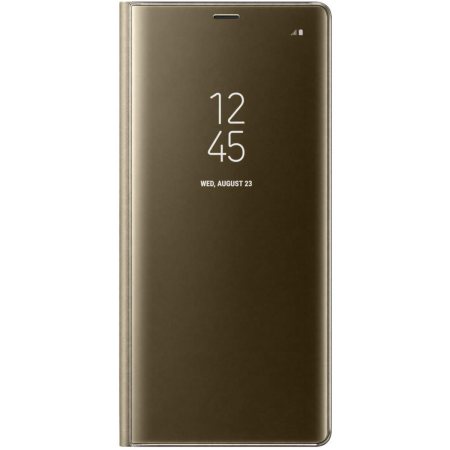 Official Samsung Galaxy Note 8 Clear View Suojakotelo - Kulta