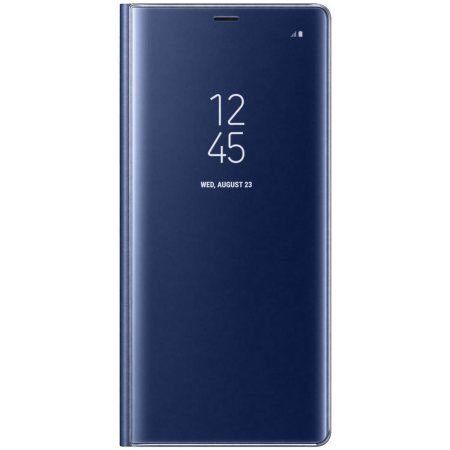 Official Samsung Galaxy Note 8 Clear View Standing Cover Case - Blue