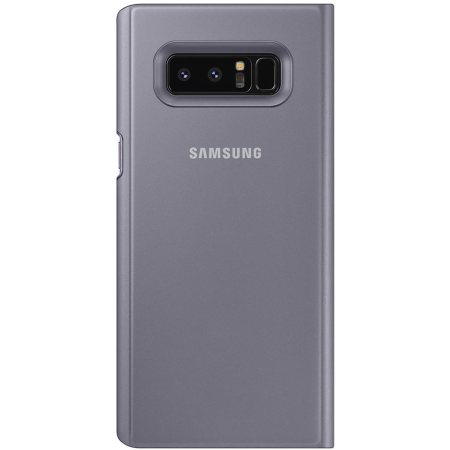 Official Samsung Galaxy Note 8 Clear View Standing Cover Case - Grey