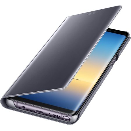 Clear View Stand Cover Officielle Samsung Galaxy Note 8 – Gris