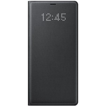 Official Samsung Galaxy Note 8 LED Lompakkokotelo - Musta