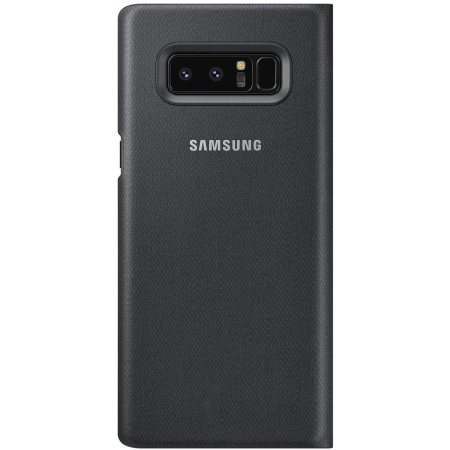 Official Samsung Galaxy Note 8 LED Lompakkokotelo - Musta