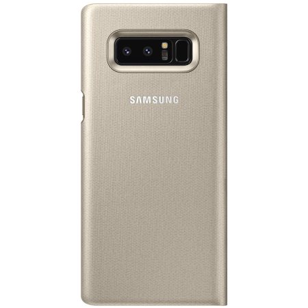 Offizielles Samsung Galaxy Note S8 LED Sicht Abdeckungs Hülle - Gold