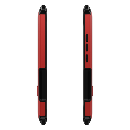 Seidio Dilex HTC U11 Hülle mit Standfuß - Rot /Schwarz