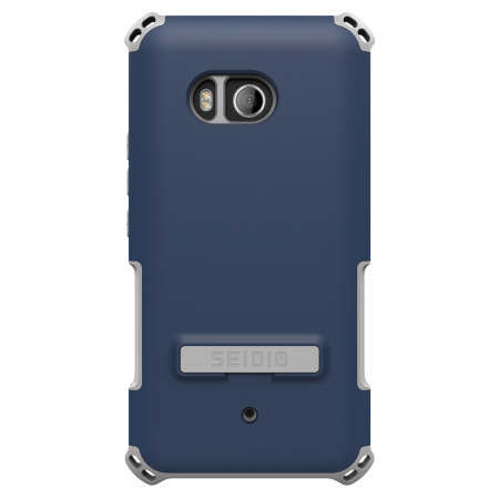 Funda HTC U11 Seidio Dilex con soporte - Azul medianoche / gris