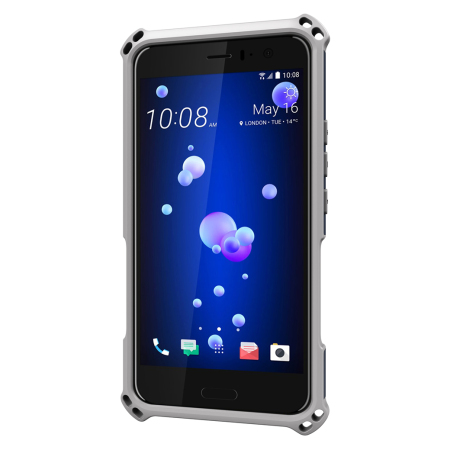 Seidio Dilex HTC U11 Hülle mit Standfuß - Mitternachtsblau / Grau