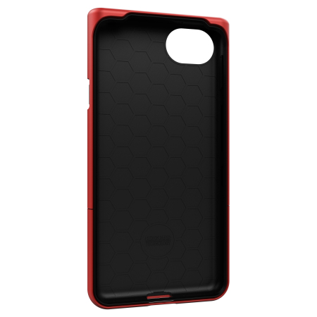 Seidio SURFACE BlackBerry KEYone Case & Metal Kickstand - Red / Grey