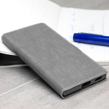 Olixar Low Profile Sony Xperia XA1 Ultra Wallet Case Tasche in Grau