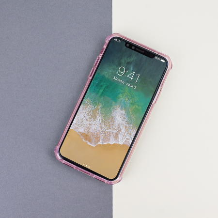 Olixar ExoShield Tough Snap-on iPhone X Skal - Rosé Guld / Klar