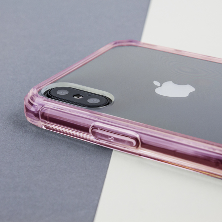 Olixar ExoShield Tough Snap-on iPhone X Case - Rose Gold / Klar