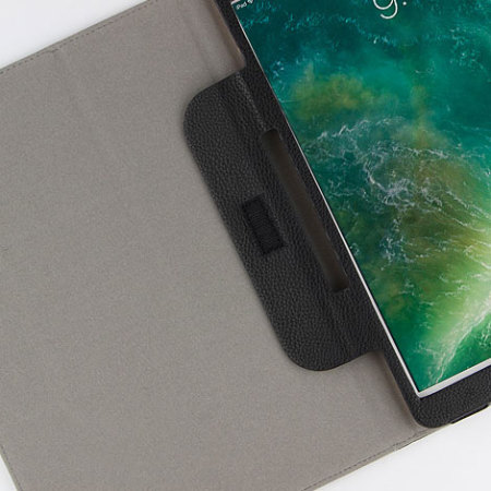 Olixar Luxury Genuine Leather iPad Pro 10.5 Folding Stand Case - Black