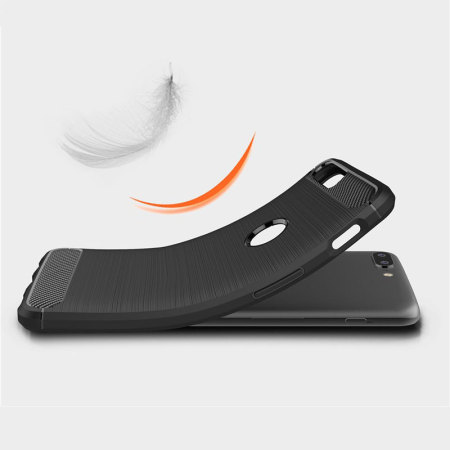Olixar OnePlus 5 Carbon Fibre Slim Skal - Svart
