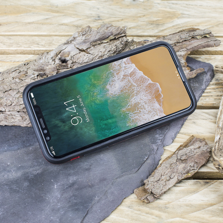 Olixar X-Trex iPhone X Kortförvaring Skal - Röd