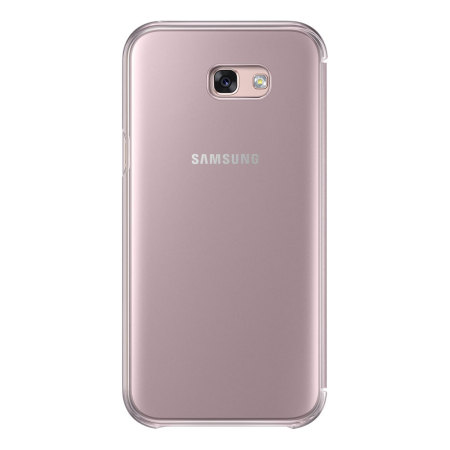 Official Samsung Galaxy A7 2017 Clear View Stand Cover Case - Pink