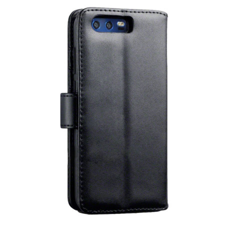 Olixar Genuine Leather Huawei Honor 9 Wallet Case - Black