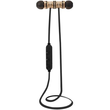 Groov-e Bullet Buds Metal Wireless Earphones with Mic - Gold