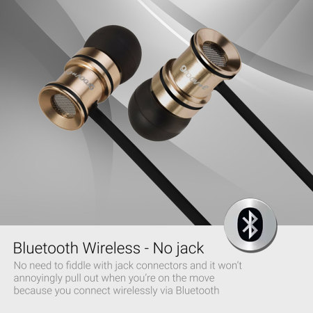 Auriculares Bluetooth con Micro Groov-e Bullet - Dorados