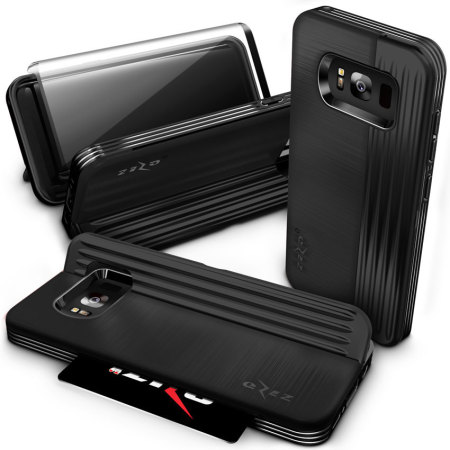 Coque Samsung Galaxy S8 Plus Zizo Retro Wallet avec support – Noire