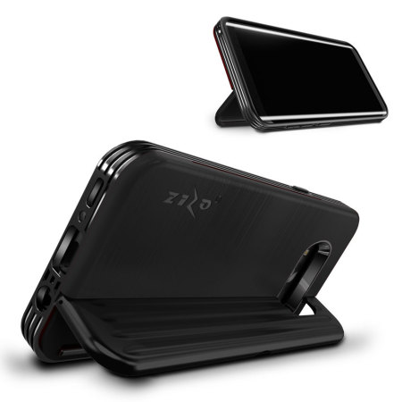 Zizo Retro Galaxy S8 Plus Brieftaschen Stand Hülle - Schwarz