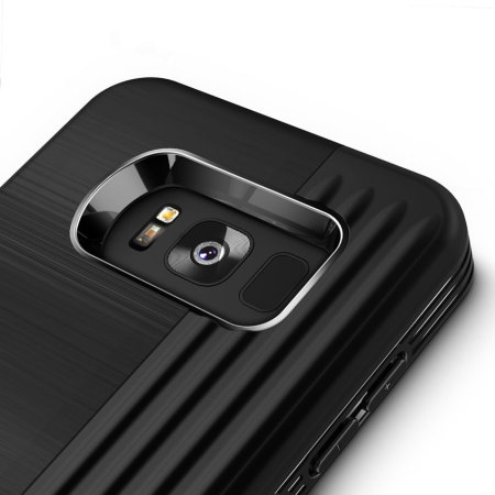 Zizo Retro Samsung Galaxy S8 Wallet Stand Case - Black