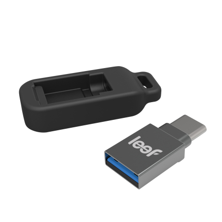 Leef Bridge-C 128GB Dual USB-C / USB Mobile Storage Drive - Silver