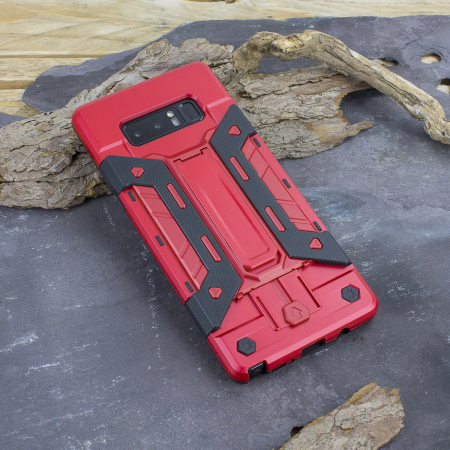 Olixar XTrex Galaxy Note 8 Rugged Card Kickstand Case - Red