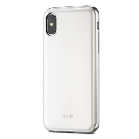 Coque iPhone X Moshi iGlaze Ultra Slim - Blanc Perle