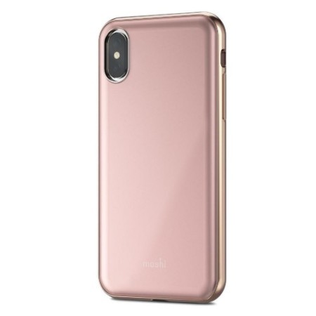 Funda iPhone X Moshi iGlaze Ultra Slim - Rosa taupe