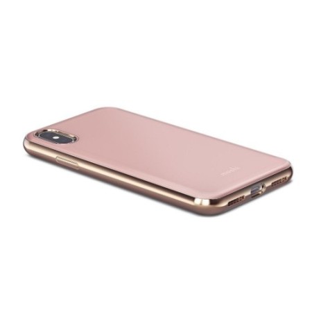 Coque iPhone X Moshi iGlaze Ultra Slim - Rose Taupe