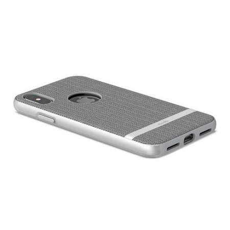 Moshi Vesta iPhone X Textile Pattern Case -  Herringbone Grey