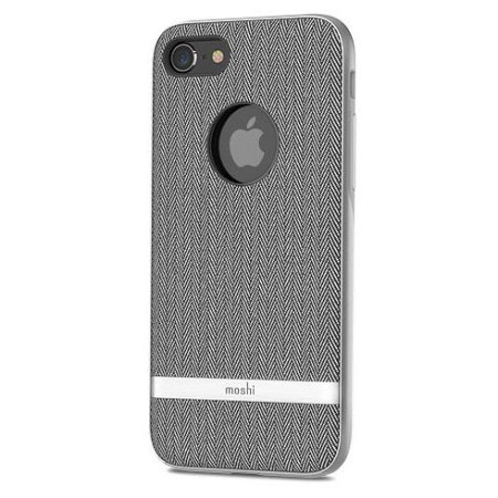 Moshi Vesta iPhone 8 Textile Pattern Case - Haringbone Grijs