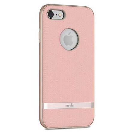 Moshi Vesta iPhone 8 Textilmuster Hülle - Blüte Rosa