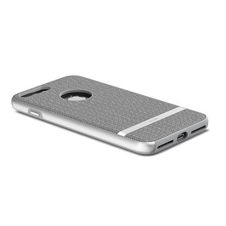 Moshi Vesta iPhone 8 Plus Textile Pattern Case - Haringbone Grijs