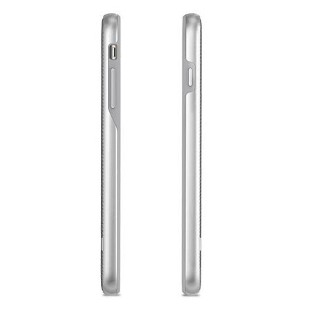 Moshi Vesta iPhone 8 Plus Textile Pattern Case - Haringbone Grijs